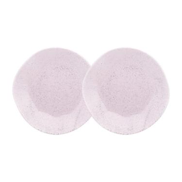 Imagem de Conjunto 2 Pratos Rasos 27,5cm Ryo Pink Sand Porcelana Oxford