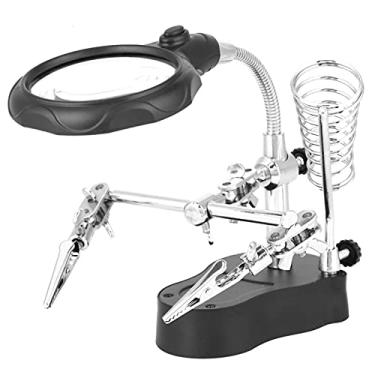 Imagem de Acouto Lupa Compacta Com Luz LED para Reparos Elétricos, Fabricação de Joias e Inspeção Detalhada (TE-801)