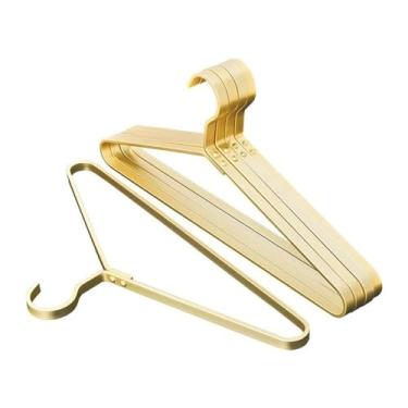 Imagem de Cabide de metal adulto antiderrapante para exibição de roupas para casa cabide de armazenamento de roupas vintage para armário com economia de espaço cabide organizador de pendurar adequado para