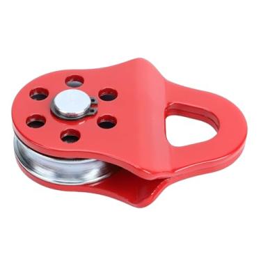 Imagem de aqxreight Bloco de Arrebatamento de Guincho de Recuperação Resistente de 3 Toneladas, Capacidade de 6613,87 Lbs, Bloco de Polia de Reboque para Caminhão, Trator, ATV, UTV, Vermelho