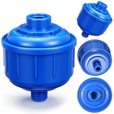 Imagem de Frienda 4 peças de mini filtros de água de ar descartáveis com rosca padrão de 1/4 de polegada filtro de pistola de pulverização descartável remove efetivamente a umidade antes de atingir pistolas de
