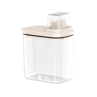 Imagem de Dispenser Organizador Lavanderia Copo Medidor 1,5l Bege