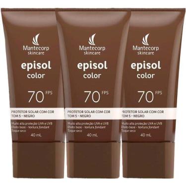 Imagem de Mantecorp Skincare Episol Kit com 3 Unidades  Protetor Solar com Cor F
