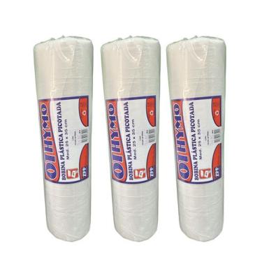 Imagem de BOBINA PLÁSTICA PICOTADA 25x35 3UN SACO TRANSPARENTE MERCADO - E A COS