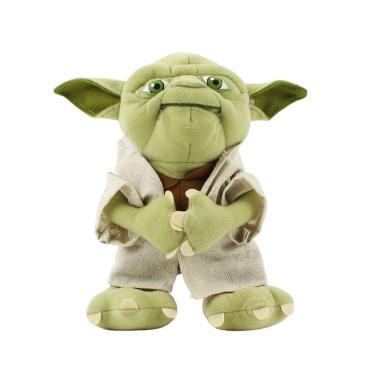 Imagem de Brinquedo de pelúcia Star Wars Yoda Master verde 18 cm recheado