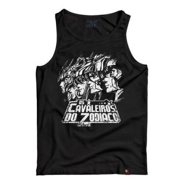 Imagem de Camiseta Regata Os Cavaleiros Do Zodíaco Anime Clássicos 90s - KING OF