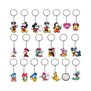 Imagem de Chaveiro Da Série Mickey Mouse 20pcs Boneco De Anime Fofo Para Chaves 