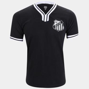 Imagem de Camisa Santos Vintage Preta Masculina-Masculino