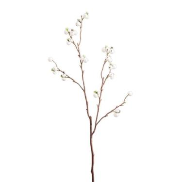 Imagem de Flores artificiais para decoração simulação de frutas silvestres, flores simuladas, sala de estar, restaurante, mesa de trabalho, arranjo de flores, frutas falsas, plantas artificiais e flores