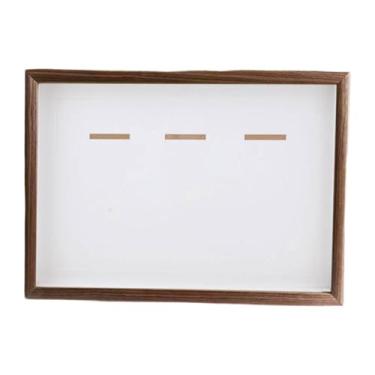 Imagem de Fenteer Vitrine para Medalhas, Moldura Decorativa, Caixa de Armazenamento para Fotos, Medalhas de Futebol, Triatlo e Natação, Madeira, A4