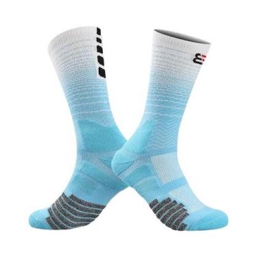 Imagem de Meias De Compressão Pretas Para Homens, Respiráveis, Longas, Para Cami