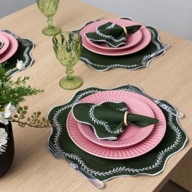 Imagem de Kit Jogo Americano Realeza Pçs Souplats Mesa De 6 Lugares Mesa Posta G