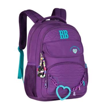 Imagem de Mochila De Costas Heart Beats Roxo 17,5 Rb27015