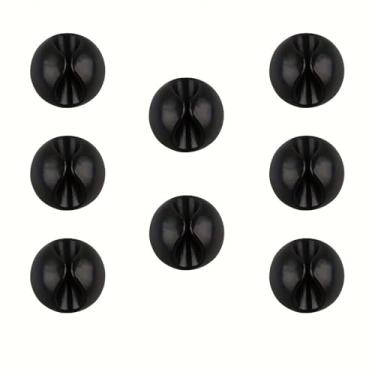 Imagem de Clipes de cabo autoadesivos de 3 peças – Organizador de mesa e gaveta para casa, escritório, cabos de carregamento de carro, solução de gerenciamento de fio sem bateria (preto)