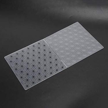 Imagem de Acouto 2 Unidades de Pastas de Gravação Côncavas Convexas para Scrapbooking e Fabricação de Cartões - Modelos de Plástico de Decoração de álbum de Fotos Artesanal - Compatível Com a Maioria das Máquinas de Gravação (plástico)