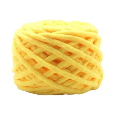 Imagem de Cachecol De Lã Grossa Multicolorido Tricotado Com Efeito De Tira De Ge