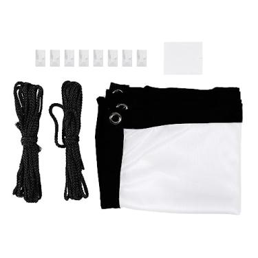 Imagem de Tela do projetor, tela do projetor de 120 polegadas Tela branca externa para projetor Tela de projeção externa portátil engrossar sem vincos cortina de projetor de poliéster (-2610190065714)