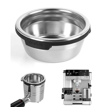 Imagem de Cesta de filtro de copo duplo compatível com acessórios Ninja Luxe Cafe ES601 ES701, filtro poroso pressurizado de aço inoxidável, filtro de café reutilizável para café Ninja Luxe Cafe