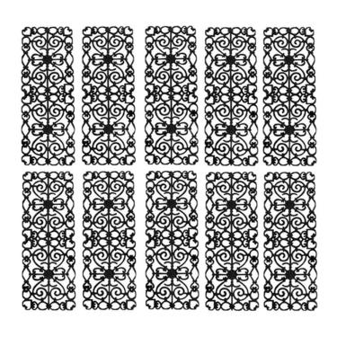 Imagem de Kit 10 Grades De Ferro Ramada Sacada Varanda Escada 95x36cm