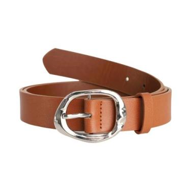 Imagem de Cinto Feminino plus Size De Luxo Com Fivela Prateada, Acessório Casual