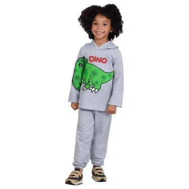 Imagem de Conjunto Infantil Mescla com Estampa de Dinossauro - Destak-Masculino