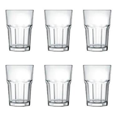 Imagem de Copo de Vidro Facetado Bristol Nadir 410ml  Kit com 6 Unidades