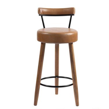 Imagem de Banqueta Alta Para Cozinha Área Gourmet Nápoles Couríssimo Amarula - Desk Design