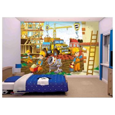 Imagem de Papel De Parede Infantil Trator Caminhão Kids  Azs65