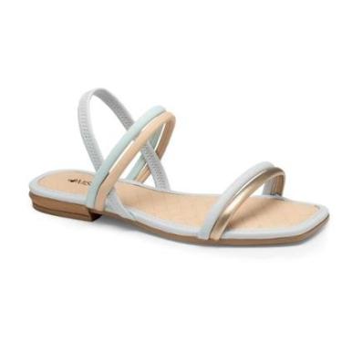Imagem de Sandália Mississipi Me201 Rasteira Tiras Confortável Moderna-Feminino