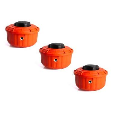 Imagem de Kit 3 Carretel Nylon Automático M10x1.25 Roçadeira - Sanre - Sanre Bra