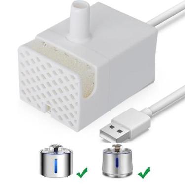 Imagem de Bomba De Substituição Para Fonte De Água Para Gatos De Aço Inoxidável 