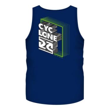 Imagem de Regata Cyclone Hustle Metal, Azul frança, P