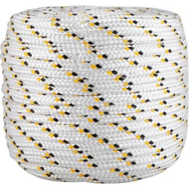 Imagem de Corda Multifilamento Trançada 12,0 mm x 110 m, Branca com Detalhes em 