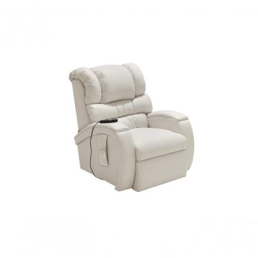 Imagem de Poltrona Reclinável Motorizada Com Lift Imperial 308 Corino Massageador Grafite Império Estofados