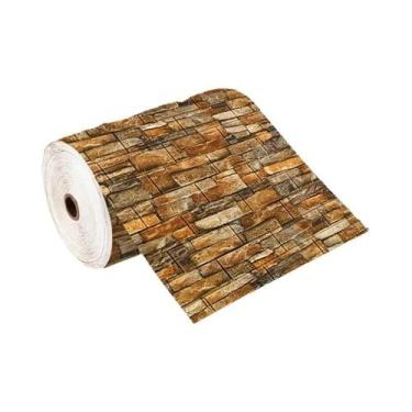 Imagem de Adesivos De Parede DIY Com Padrão De Tijolo 3D 70cmX500cm, À Prova De 