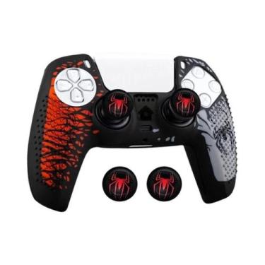 Imagem de Capa De Silicone Antiderrapante Para Controle PS5 Com Grips Para Botõe