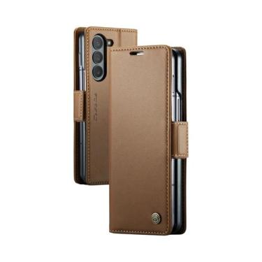 Imagem de Capa De Couro Estilo Empresarial Para Samsung Z Fold 7 6 5 5G, Carteir