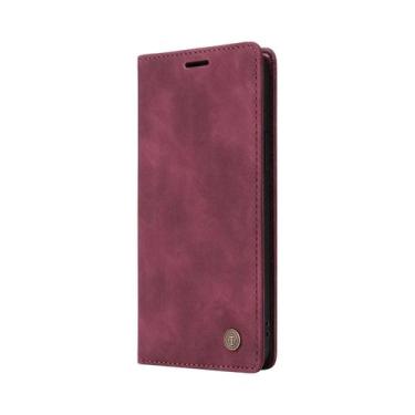 Imagem de Capa Carteira De Couro Ultrafina Para Xiaomi Mi 14T 13T Redmi Note 14 