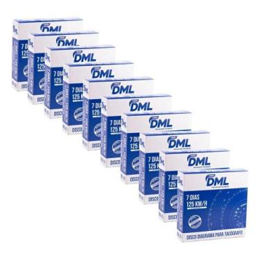 Imagem de 10 Caixas Disco De Tacografo Semanal 125x7 Cx Com 10 Jogos - Congratul