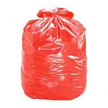 Imagem de Saco para Lixo Vermelho 45x55x003 20L para Descarte Doméstico 100 Unidades Higipack