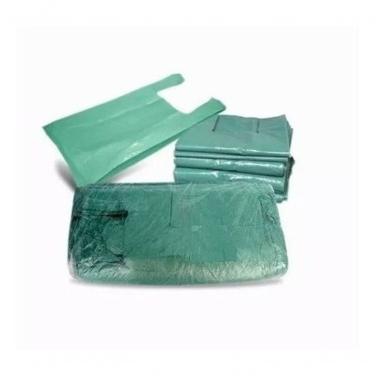 Imagem de Sacola Plástica Reciclada Kit 10 kg 30x40 Reforçada para Uso Comercial com Fundo Fechad...