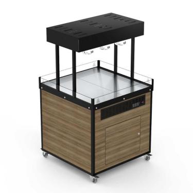 Imagem de Expositor Mesa Quente Premium 99x95cm Nogal Malaga Emqpr 220V - Refrimate