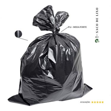 Imagem de Saco de Lixo 200 Litros P12 Mega Forte para Descarte de Resíduos Grandes em Ambientes C...