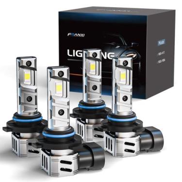 Imagem de Faróis de neblina FRANXI 9005/HB3 9006/HB4 120W 32000LM 6000K, pacote 