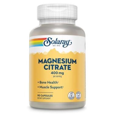 Imagem de Suplemento Solaray Citrato De Magnésio 400Mg Bone Support 90 V-Unissex