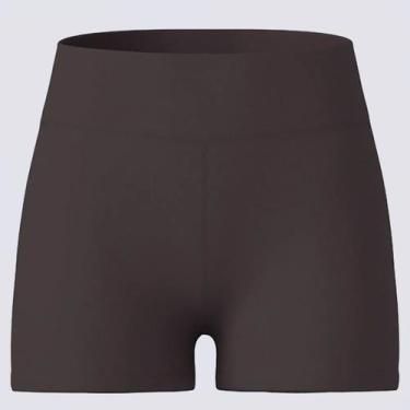 Imagem de Shorts Fila Flat Life Feminino Marrom, M