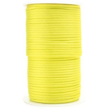 Imagem de Cordão de Cetim Rabo de Rato 4mm 100 Metros - artePunto, AMARELO