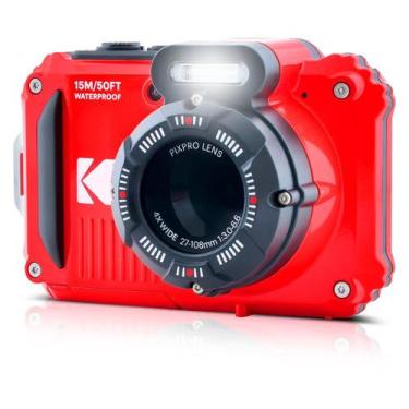 Imagem de Câmera Compacta Wifi Kodak À Prova D'água Fullhd 16mp Pixpro Wpz2 Verm