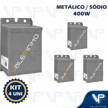 Imagem de Reator para lâmpada vapor sódio/metálico 400w 220v(uso interno) kit4 -