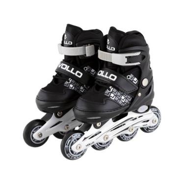 Imagem de Patins In Line Cinza e Preto Tam 31/34 - Vollo VPC251P, Cinza e preto,